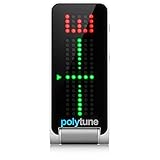 TC Electronic POLYTUNE CLIP Ansteck-Tuner mit polyphonen, Stroboskop- und chromatischen Modi und 108 LED-Matrix-Display für ultimative...