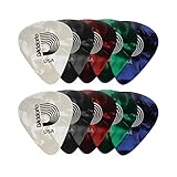 Planet Waves Plektrum Akustikgitarre, E Gitarre - Gitarren Plektrum - 1CAP4-10 Guitar Picks Pearl Celluloid Assortments - Medium