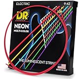 DR Neon Gitarrensaiten NMCE-9 Guitar Strings Multi Colour, lite .009 - .042