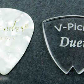 V-Pick Duet Plektrum Größenvergleich